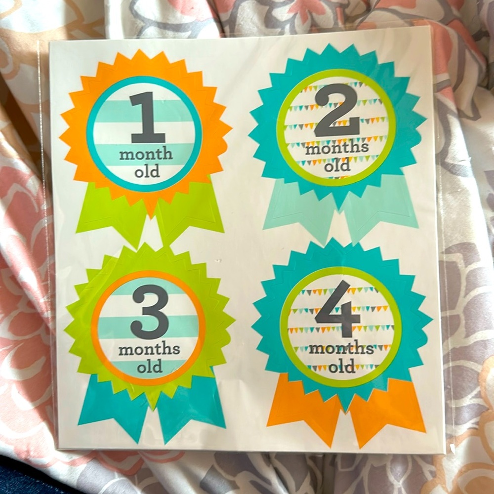 Month stickers for baby